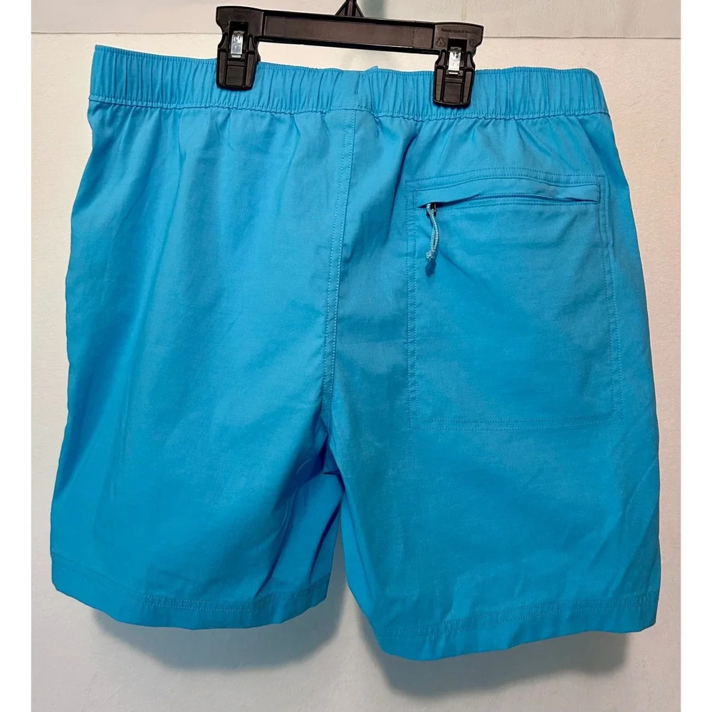 The North Face Mens Class V Water Shorts Blue Elastic Waist Inseam 5 Medium